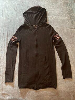 **GORGEOUS**Vintage Thomas Wylde Knit Zippy Hoodie 100% Cashmere Small